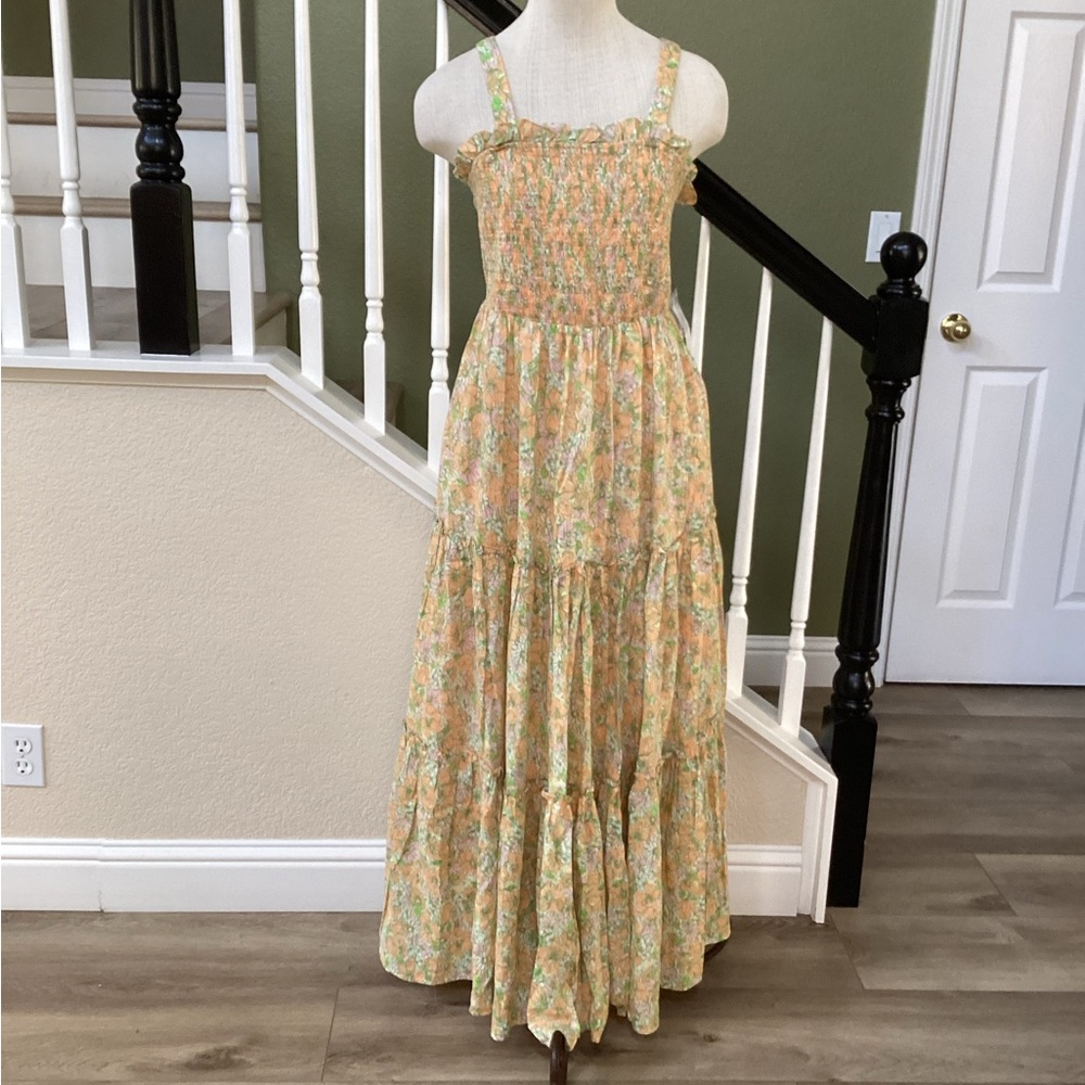 New MODCLOTH Floral Maxi Dress in Pastel Hues
